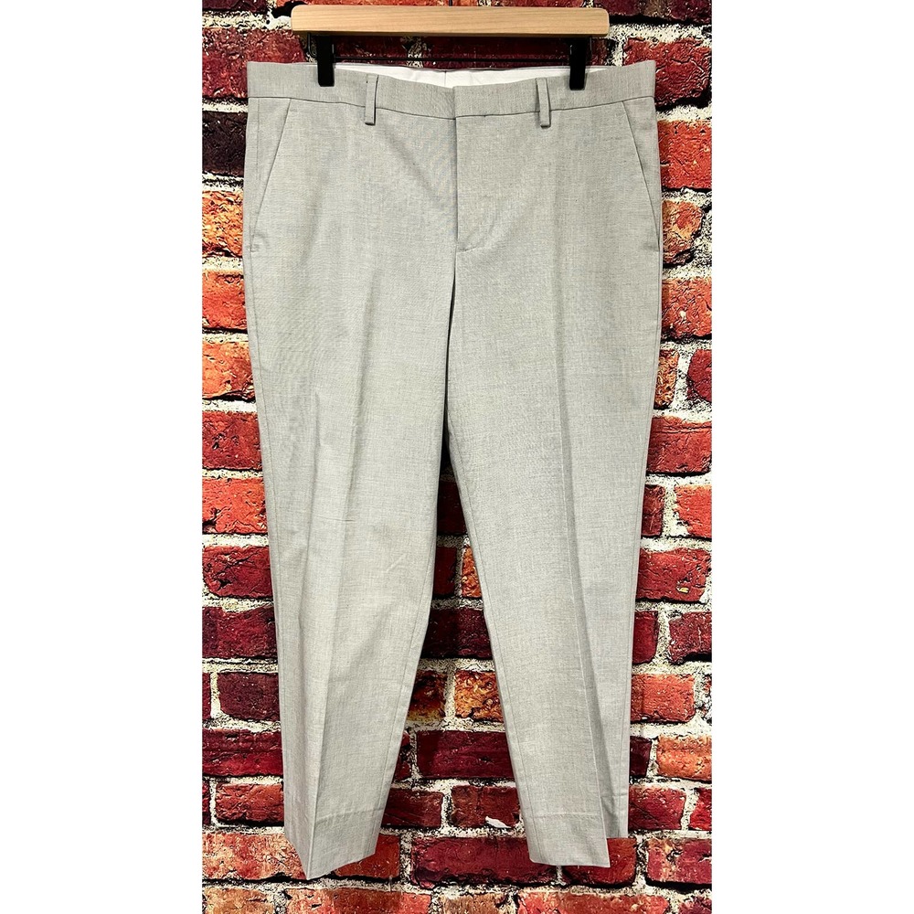 Express Mens Gray Dress Pants Slim Fit Size 34 / 32
